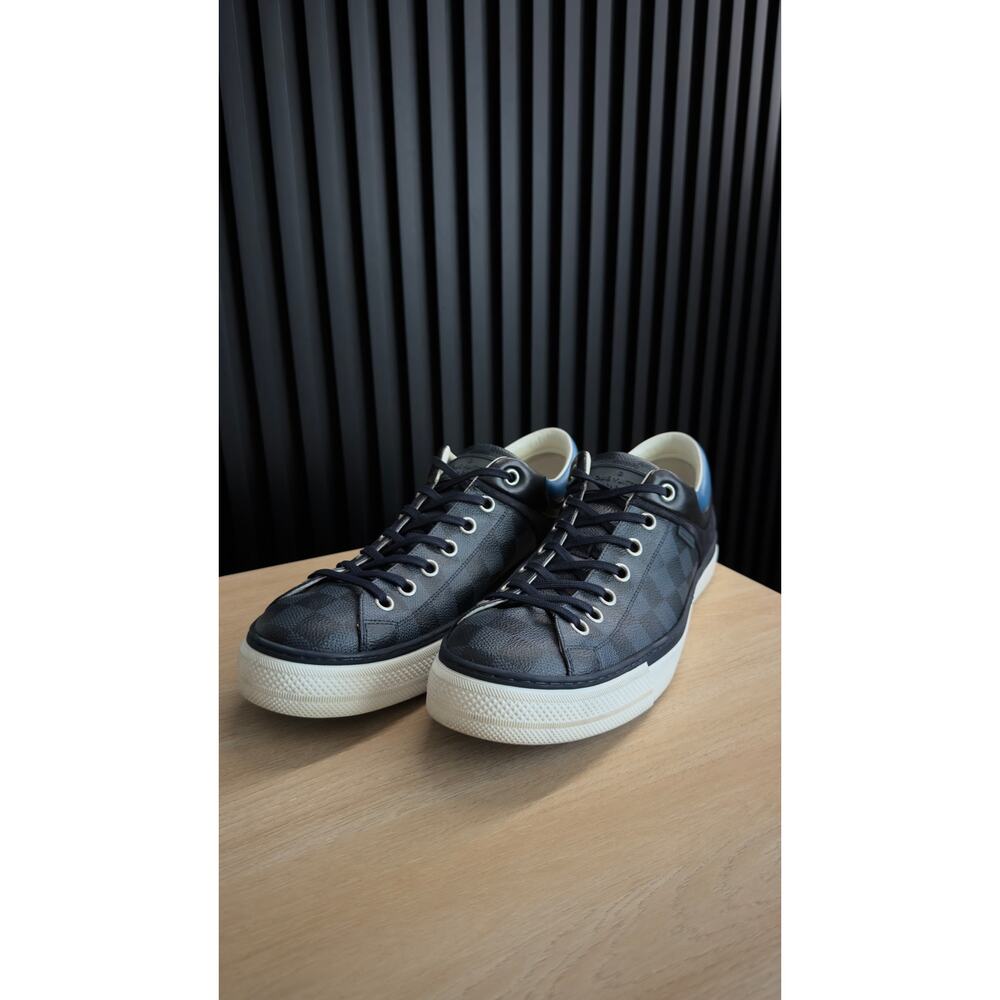 Louis Vuitton Damier Cobalt Blue Checkered Low Top Sneakers